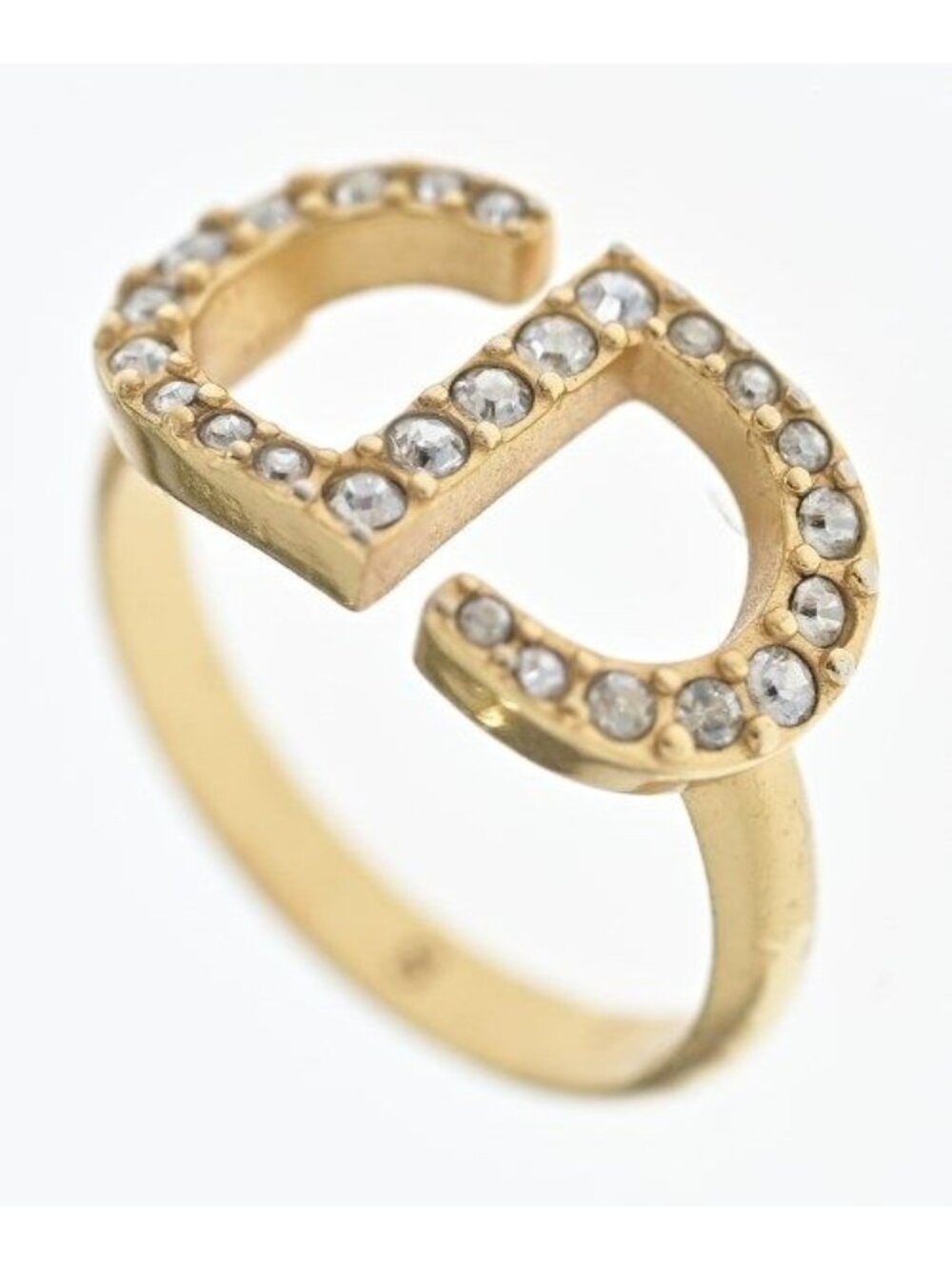 Dior Rhinestone Ring Gold - Picture 4 of 6